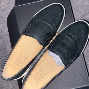 Frye Women's Black Leather Loafers